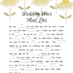 Free Printable Wedding Vows Mad Libs For Bridal Shower