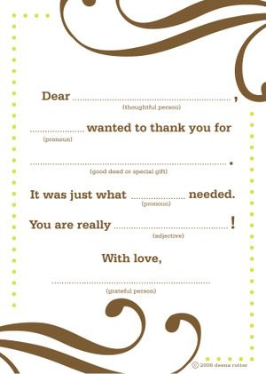 Freebie Fridays Mad Libs Thank You Note Printable Mad Libs Thank 