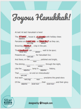 Hanukkah Mad Libs Collection Google Slides And Printables TpT