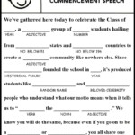 Image Result For Free Printable Graduation Mad Libs Graduation Party