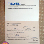 Mad Lib Thank You Cards Inspiration Many Uses Super Cute Thank U