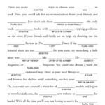 Mad Libs Free Printable