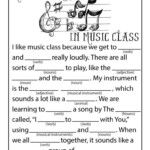 Mad Libs Worksheets Woo Jr Kids Activities Elementary Music