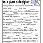 Mad Scientist Mad Lib Woo Jr Kids Activities School Help School