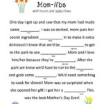 Mom libs A Great Mother 39 s Day Mad lib Mother 39 s Day Games Mother 39 s