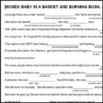 Moses Basket And Bush Mad Lib Exodus 1 2 Directions Download Pdf