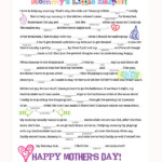 Mother 39 s Day Mad Libs Free Printable Family Spice