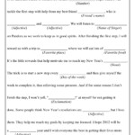 New Year s Resolutions Mad Libs Style New Year 39 s Eve Activities