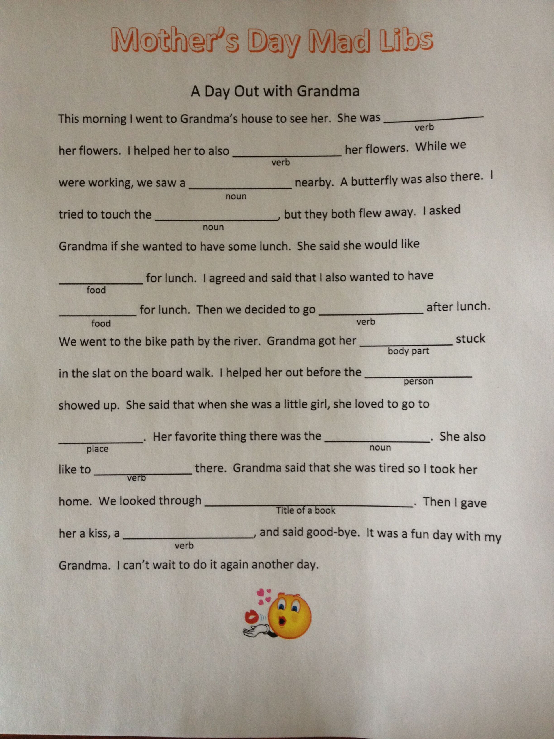 Pin By Pam Bartlo On Mother 39 s Day Mad Libs Teens Work Mad Libs 