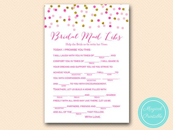 Pin On Bridal Shower Printable