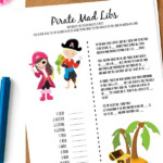 Pirate Mad Libs Printable For Kids Talk Like A Pirate Day Fun Mad