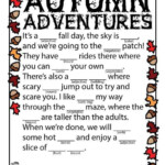 Printable Autumn Adventures Mad Libs Autumn Activities For Kids