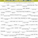 Printable Camping Mad Libs Printable Mad Libs Mad Libs Camping