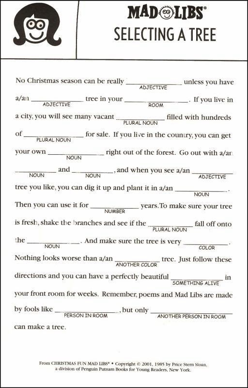  Printable Mad Libs For Fourth Graders 