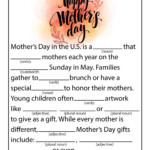 Printable Mother 39 s Day Mad Libs Printable Word Searches