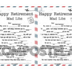 Retirement Mad Libs Happy Retirement Game Printable Etsy Finland