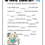 Spring Garden Madlib Spring Worksheet Printable Mad Libs Spring