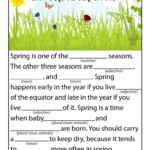 Spring Mad Libs Woo Jr Kids Activities Spring Facts Spring Mad