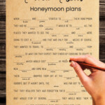 Wed libs Honeymoon Plans Wedding Mad Libs Game Printable Etsy