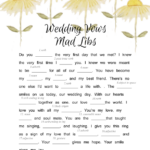 Wedding Mad Libs Free Printables Printable World Holiday